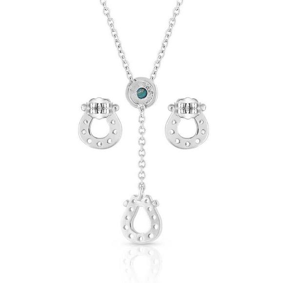 NEW MONTANA SILVERSMITHS women's infinite luck set in turquoise - Picture 2 of 2